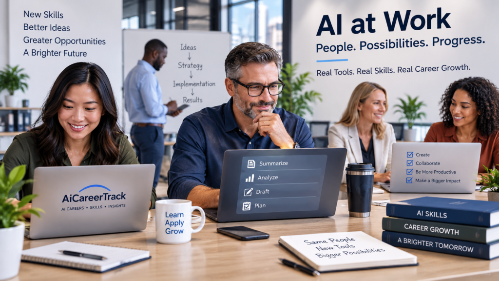Professionals using AI tools to build skills, improve work and create career opportunities